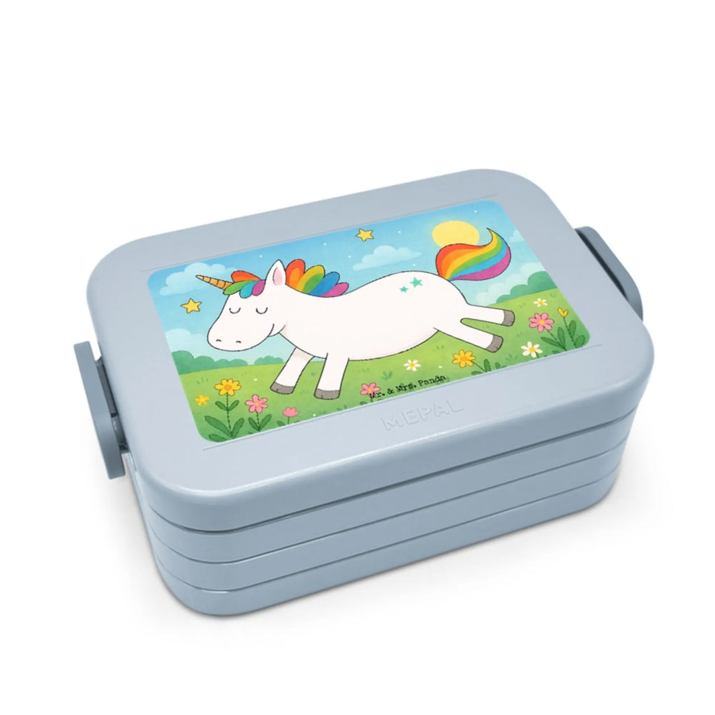 MEPAL Bentobox Einhorn Happy Design Brotdose, Lunchbox, Bentobox, Einhorn, Einhörner, Einhorn Deko, Unicorn, witzig, Freude, Lachen, Lächeln, fröhlich, Spaß, Lebensfreude, spannend, glücklich