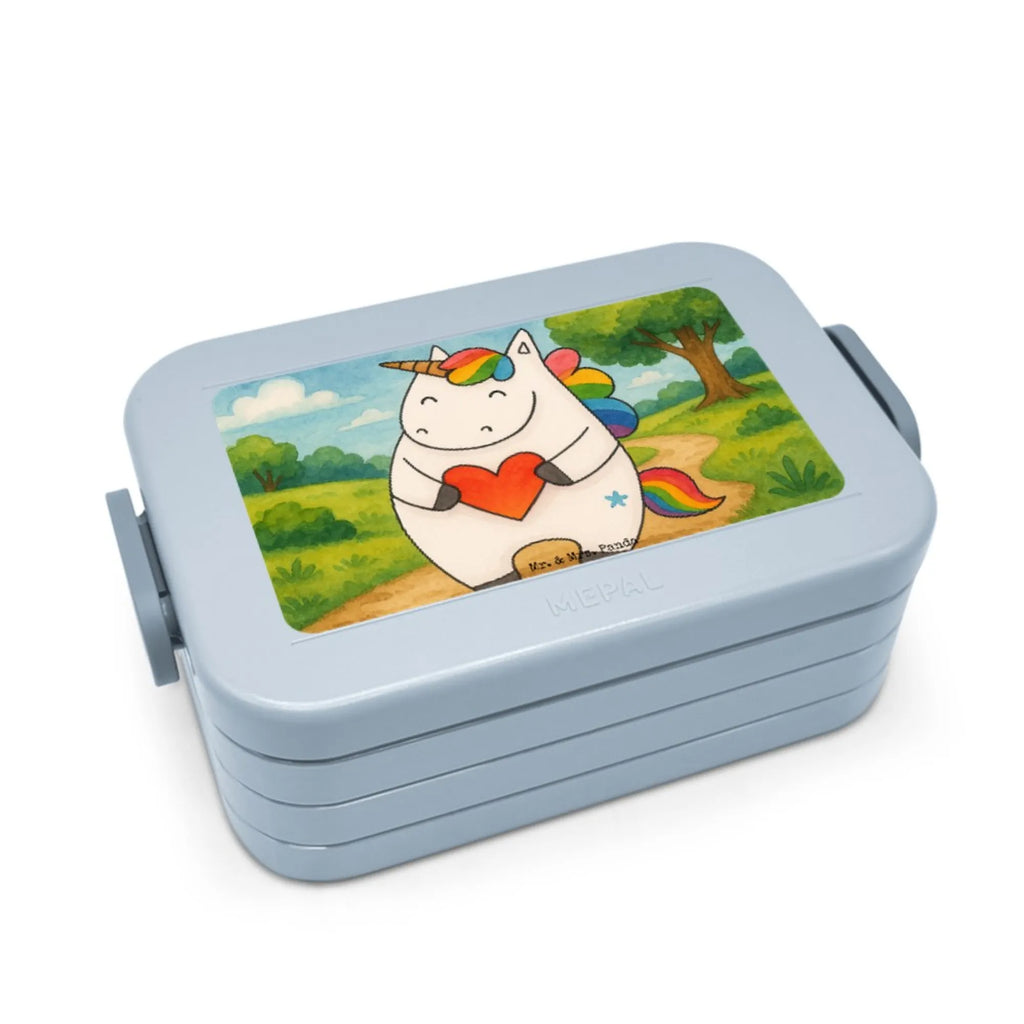 MEPAL Bentobox Einhorn Herz Design Lunchbox, Bentobox, Brotdose, Einhorn, Einhörner, Einhorn Deko, Unicorn, witzig, schlimm, böse, lustig, bunt, Freundin, Herz, anders
