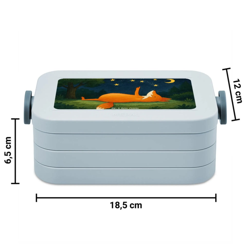 MEPAL Bentobox Fuchs Sterne Design Bentobox, Brotdose, Lunchbox, Fuchs, Romantik, tröstende Worte, Always Look on the Bright Side of Life, Füchse, Spruch schön, Spruch positiv
