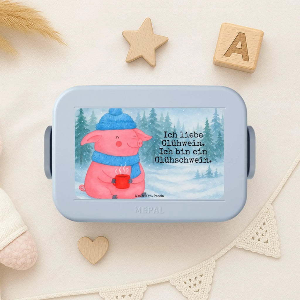 MEPAL Bentobox Schwein Glühwein Design Bentobox, Brotdose, Lunchbox, Winter, Weihnachten, Weihnachtsdeko, Nikolaus, Advent, Heiligabend, Wintermotiv, Weihnachtsmarkt, Glühschwein, Punsch, Glühwein