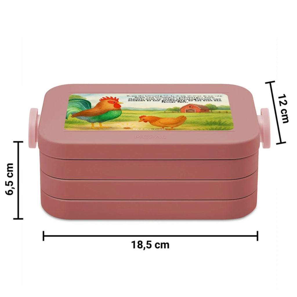 MEPAL Bentobox Hahn Korn Design Bentobox, Lunchbox, Brotdose, Bauernhof, Hoftiere, Landwirt, Landwirtin, Korn, Henne, Hahn, Eier, Natur
