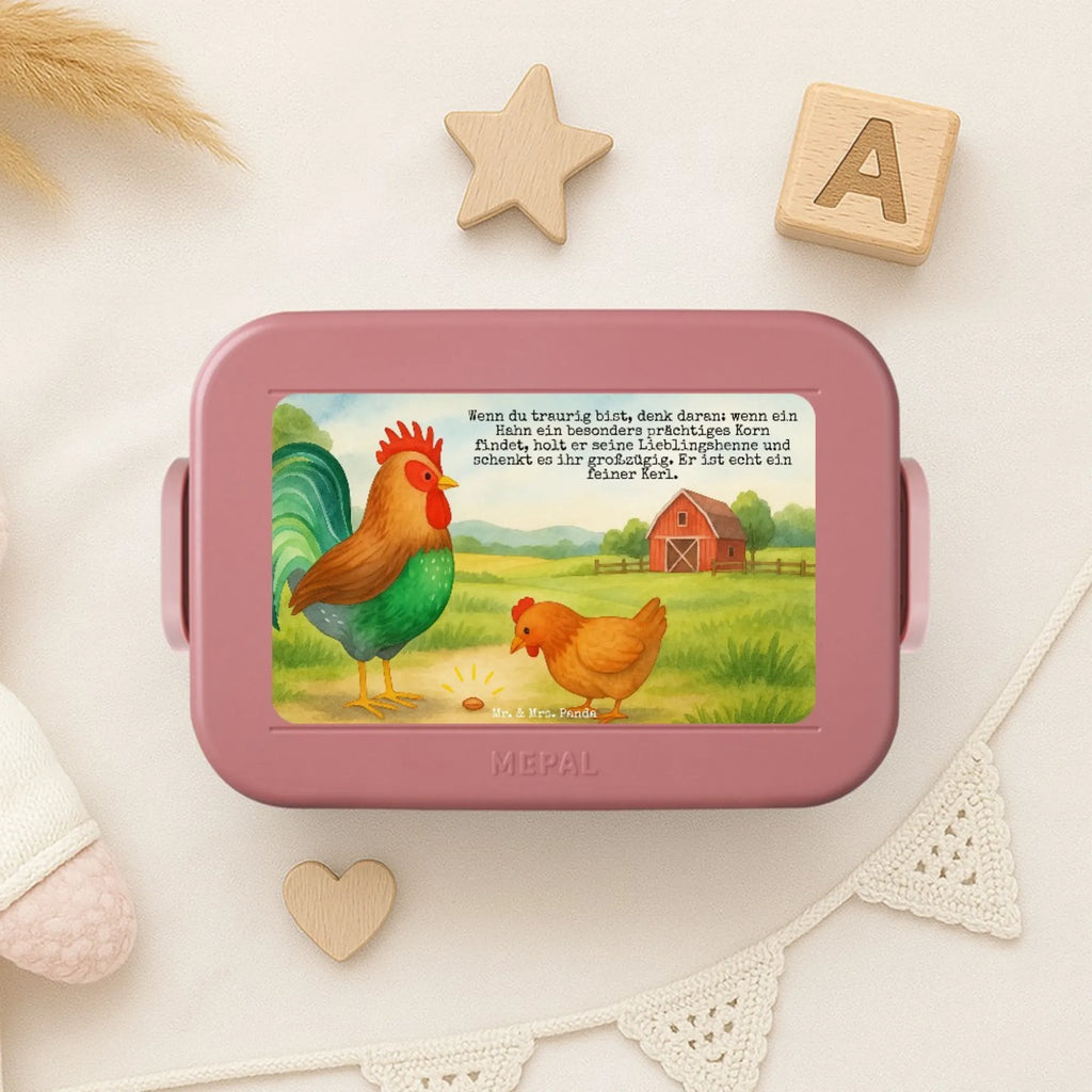 MEPAL Bentobox Hahn Korn Design Bentobox, Lunchbox, Brotdose, Bauernhof, Hoftiere, Landwirt, Landwirtin, Korn, Henne, Hahn, Eier, Natur