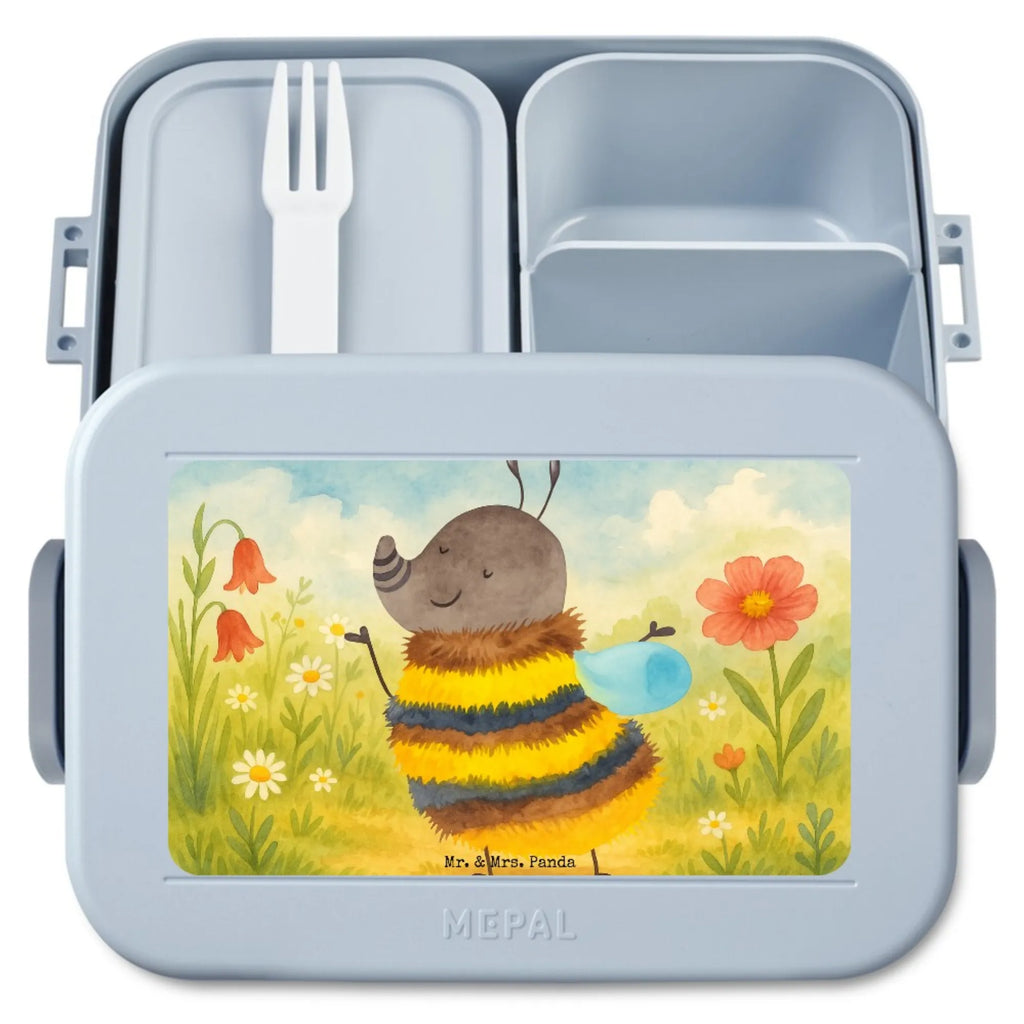 MEPAL Bentobox Hummel flauschig Design Bentobox, Brotdose, Lunchbox, Tiermotive, Gute Laune, lustige Sprüche, Tiere, Blume, Flauschig, Hummel, Natur, Biene