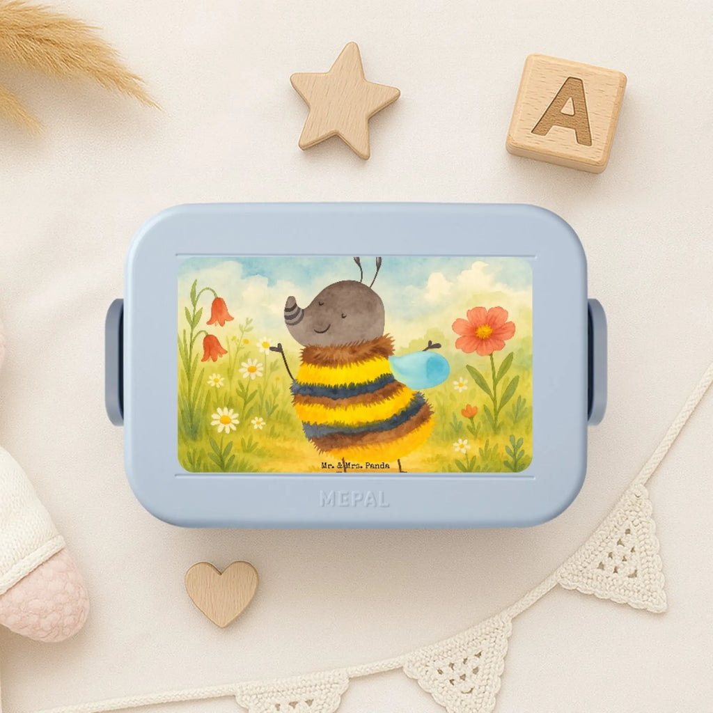 MEPAL Bentobox Hummel flauschig Design Bentobox, Brotdose, Lunchbox, Tiermotive, Gute Laune, lustige Sprüche, Tiere, Blume, Flauschig, Hummel, Natur, Biene