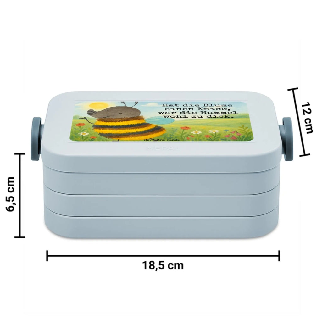 MEPAL Bentobox Hummel flauschig Design Bentobox, Brotdose, Lunchbox, Tiermotive, Gute Laune, lustige Sprüche, Tiere, Blume, Flauschig, Hummel, Natur, Biene