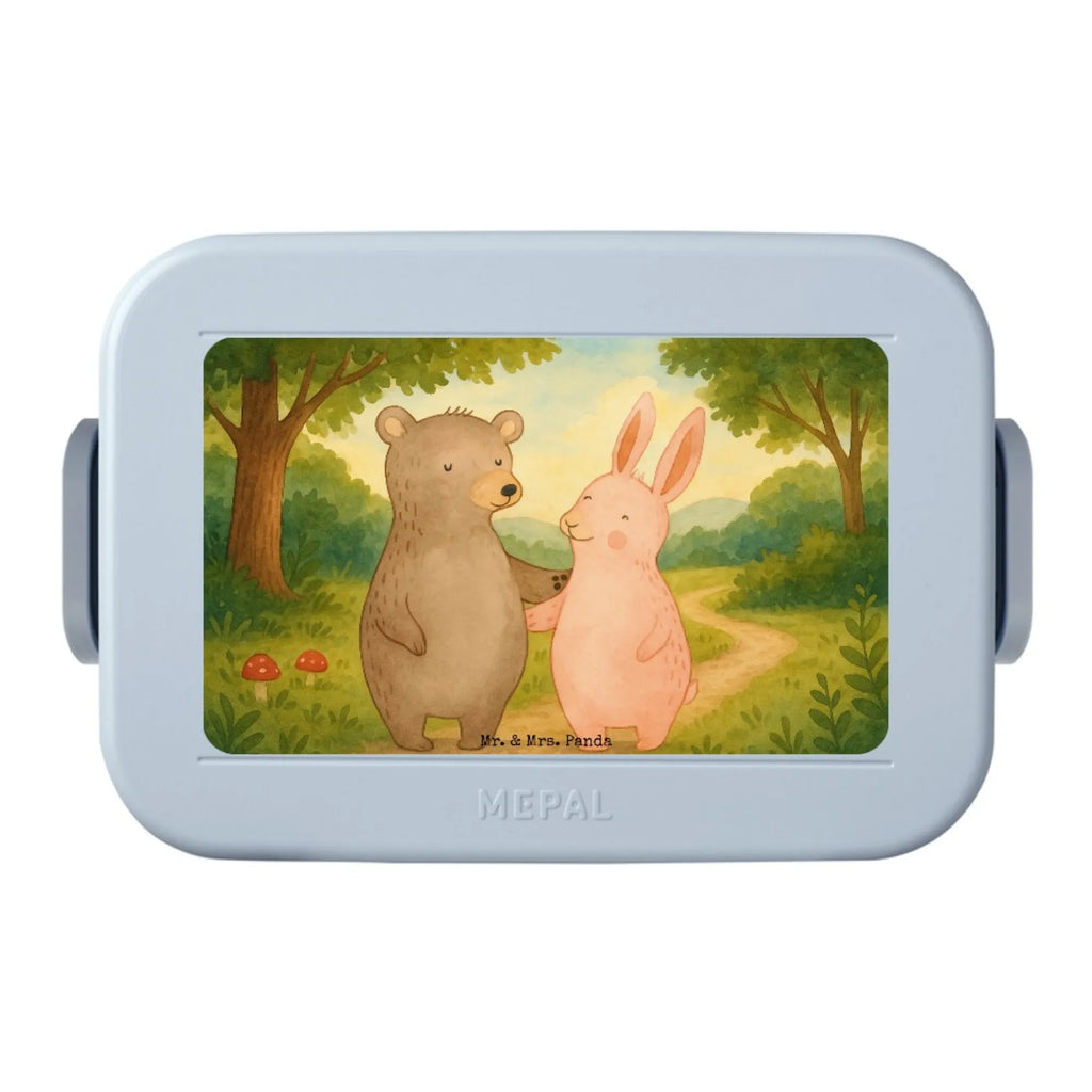 MEPAL Bentobox Bär und Hase Umarmen Design Brotdose, Lunchbox, Bentobox, Liebe, Partner, Freund, Freundin, Ehemann, Ehefrau, Heiraten, Verlobung, Heiratsantrag, Liebesgeschenk, Jahrestag, Hocheitstag, Freunde, Bärchen, Bär, best friends, Hase, bester Freund