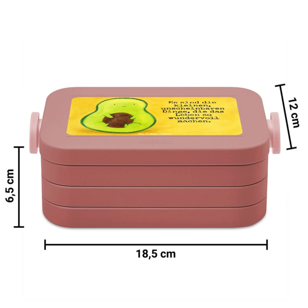 MEPAL Bentobox Avocado Kern Design Lunchbox, Bentobox, Brotdose, Avocado, Veggie, Vegan, Gesund, Avocadokern, Kern, Avokado, Spruch Leben, Pflanze