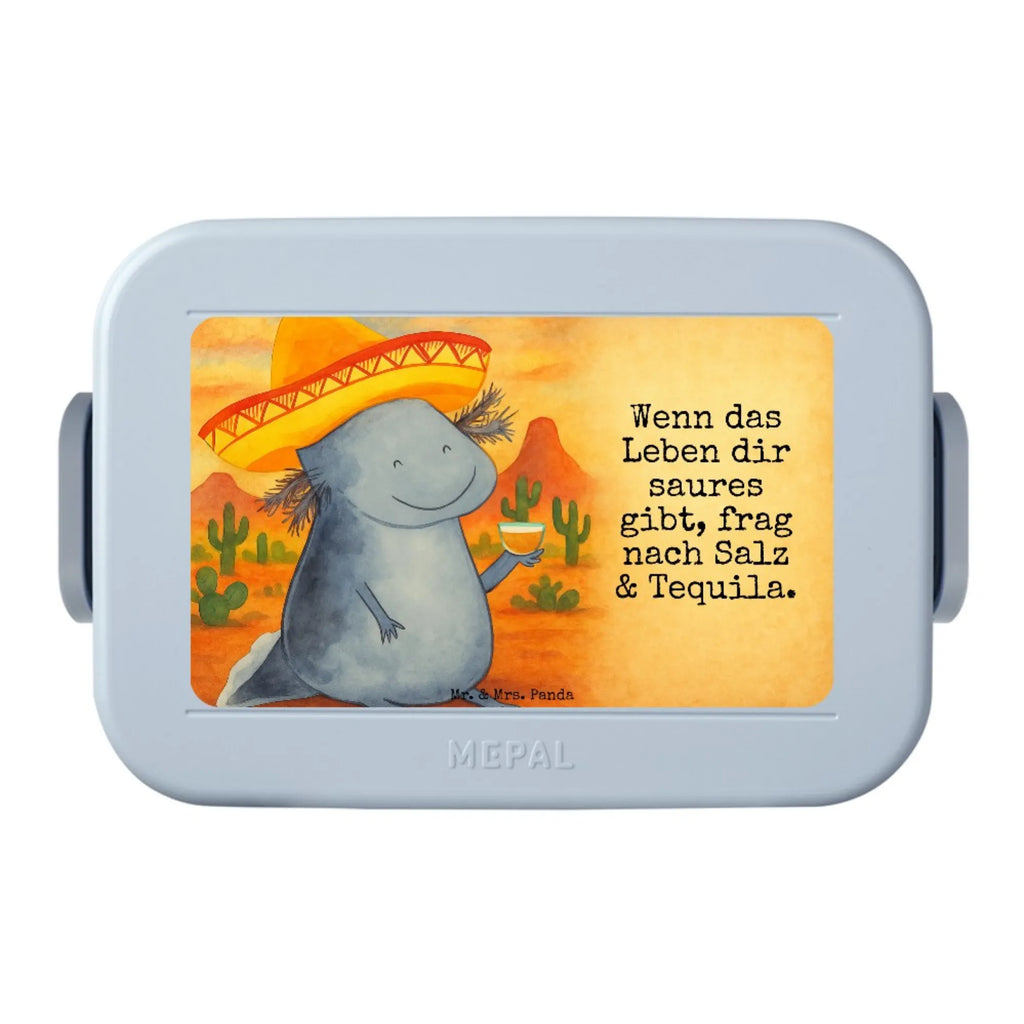 MEPAL Bentobox Axolotl Tequila Design Lunchbox, Bentobox, Brotdose, Axolotl, Molch, Feuerdrache, Tequila, Lurche, Mexico, Sombrero, Schwanzlurch, Zitrone, Lurch, Spruch, Axolot, Motivation, Mexiko, Feuersalamander