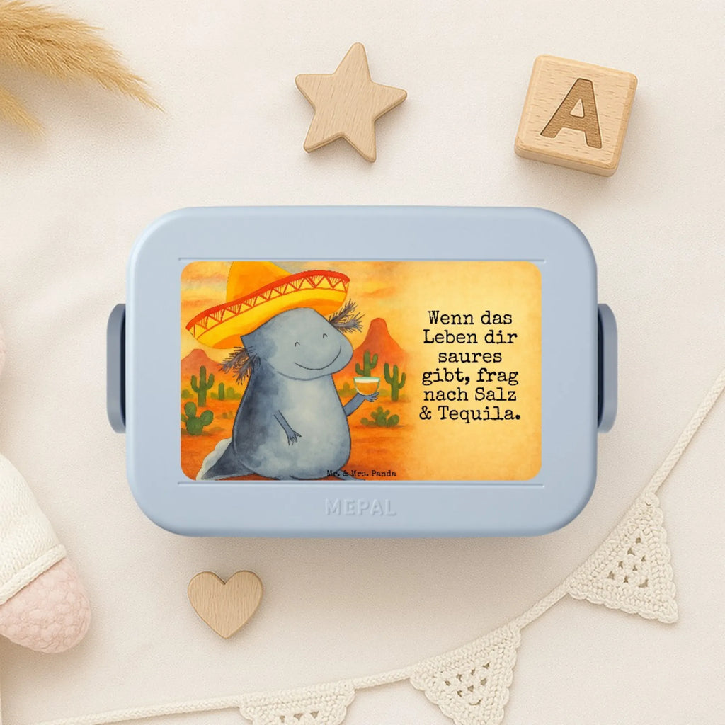 MEPAL Bentobox Axolotl Tequila Design Lunchbox, Bentobox, Brotdose, Axolotl, Molch, Feuerdrache, Tequila, Lurche, Mexico, Sombrero, Schwanzlurch, Zitrone, Lurch, Spruch, Axolot, Motivation, Mexiko, Feuersalamander