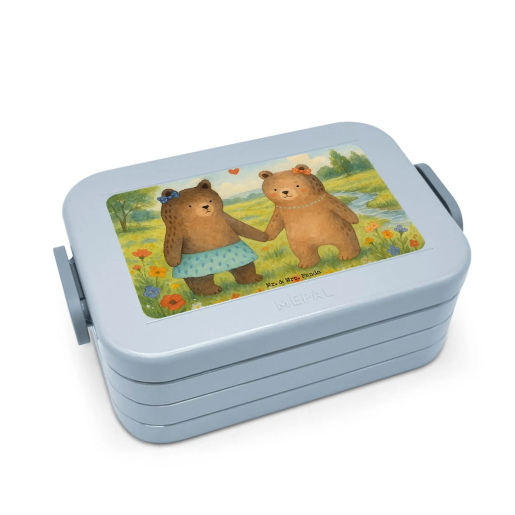 MEPAL Bentobox Bär Freundin Design Lunchbox, Bentobox, Brotdose, Bär, Teddy, Teddybär, Bär Freundin Beste Freund Liebe Liebesbeweis Verliebt Kumpel Kumpeliene