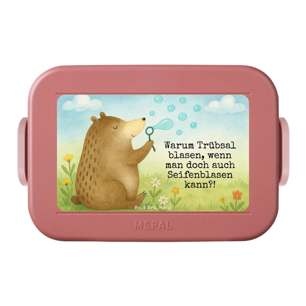 MEPAL Bentobox Bär Seifenblasen Design Lunchbox, Bentobox, Brotdose, Bär, Teddy, Teddybär, Seifenblasen Bär Lustig Sein Glücklich Traurig Happy