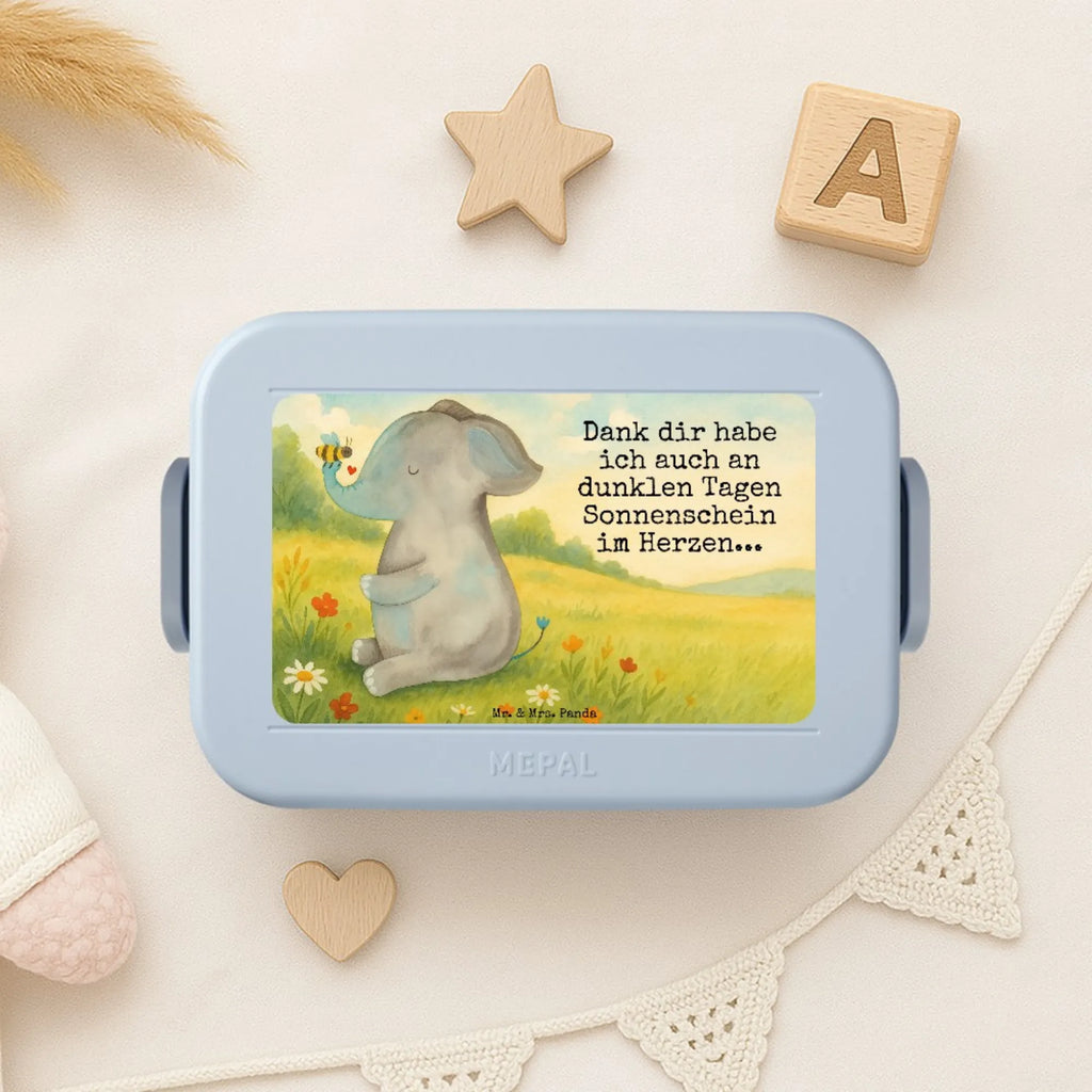 MEPAL Bentobox Elefant Biene Design Brotdose, Bentobox, Lunchbox, Tiermotive, Gute Laune, lustige Sprüche, Tiere, Hochzeitsgeschenk, Liebe, Heiratsantrag, Liebesspruch, Jahrestag, Elefant, Liebesbeweis, Biene, Liebesgeschenk