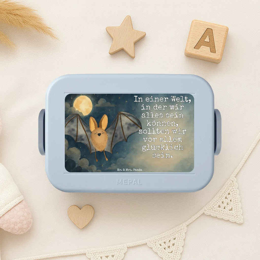 MEPAL Bentobox Fledermaus Flügel Design Bentobox, Brotdose, Lunchbox, Tiermotive, Gute Laune, lustige Sprüche, Tiere
