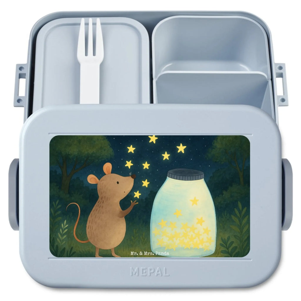 MEPAL Bentobox Maus Sterne Design Bentobox, Lunchbox, Brotdose, Tiermotive, Gute Laune, lustige Sprüche, Tiere, Wunsch, Schwangerschaft, Maus, Taufgeschenk, Träume, Sterne, Geburt, Kind, Hoffnung, Geburtstag, Taufe, erstes Kind, Kindergeburtstag