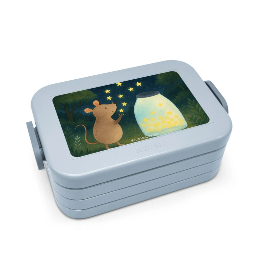 MEPAL Bentobox Maus Sterne Design Bentobox, Lunchbox, Brotdose, Tiermotive, Gute Laune, lustige Sprüche, Tiere, Wunsch, Schwangerschaft, Maus, Taufgeschenk, Träume, Sterne, Geburt, Kind, Hoffnung, Geburtstag, Taufe, erstes Kind, Kindergeburtstag