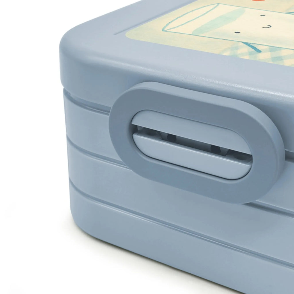 MEPAL Bentobox Milch Keks Design Lunchbox, Brotdose, Bentobox, Tiermotive, Gute Laune, lustige Sprüche, Tiere, Keks, Motiv süß, romantisch, Einladung Frühstück, Kaffee, Cookie, Kekse, perfektes Paar, Milk, Milch