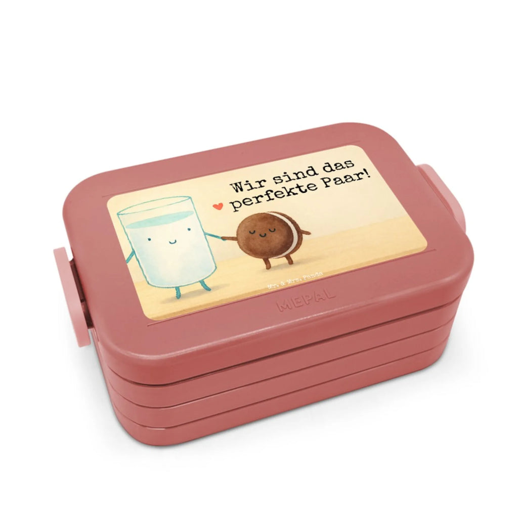 MEPAL Bentobox Milch Keks Design Lunchbox, Brotdose, Bentobox, Tiermotive, Gute Laune, lustige Sprüche, Tiere, Keks, Motiv süß, romantisch, Einladung Frühstück, Kaffee, Cookie, Kekse, perfektes Paar, Milk, Milch