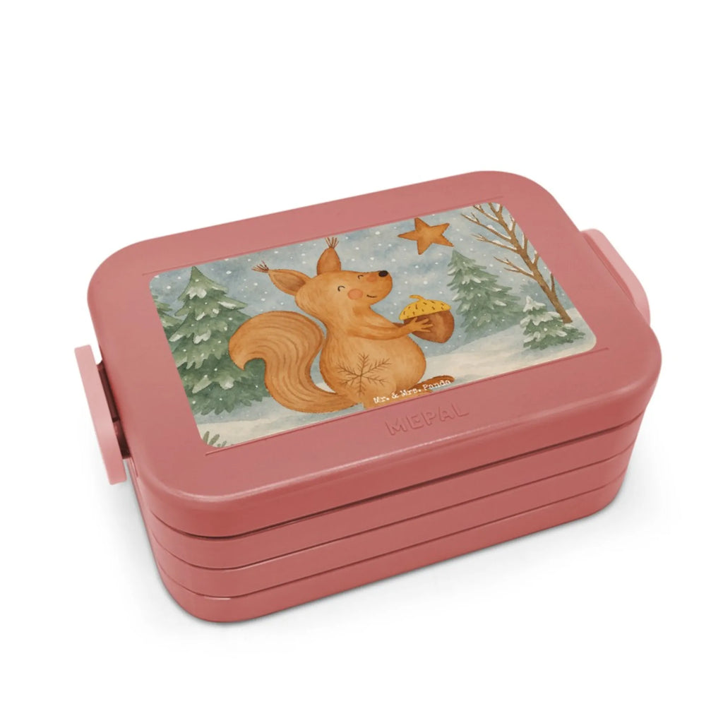 MEPAL Bentobox Eichhörnchen Weihnachten Design Bentobox, Brotdose, Lunchbox, Winter, Weihnachten, Weihnachtsdeko, Nikolaus, Advent, Heiligabend, Wintermotiv, Weihnachtsgruß, Vogel, Guten Rutsch, Frohes neues Jahr, Weihnachtsmotiv, Frohe Weihnachten, Neujahr