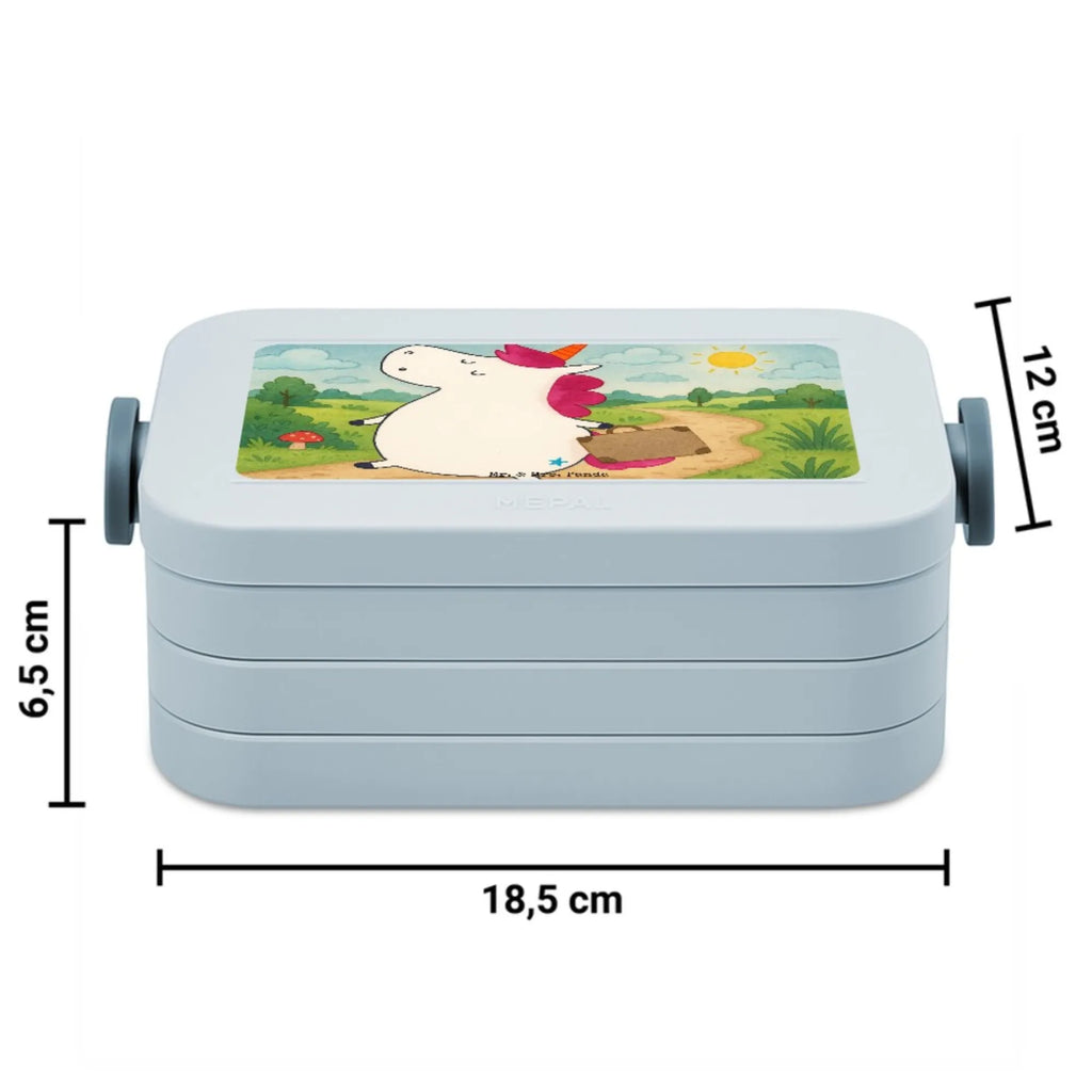 MEPAL Bentobox Einhorn Koffer Design Brotdose, Bentobox, Lunchbox, Einhorn, Einhörner, Einhorn Deko, Unicorn, Erwachsen, Reise, witzig, Spaß, Kind, lustig, albern, unicorn, Abenteuer, Koffer, Verreisen, Gepäck