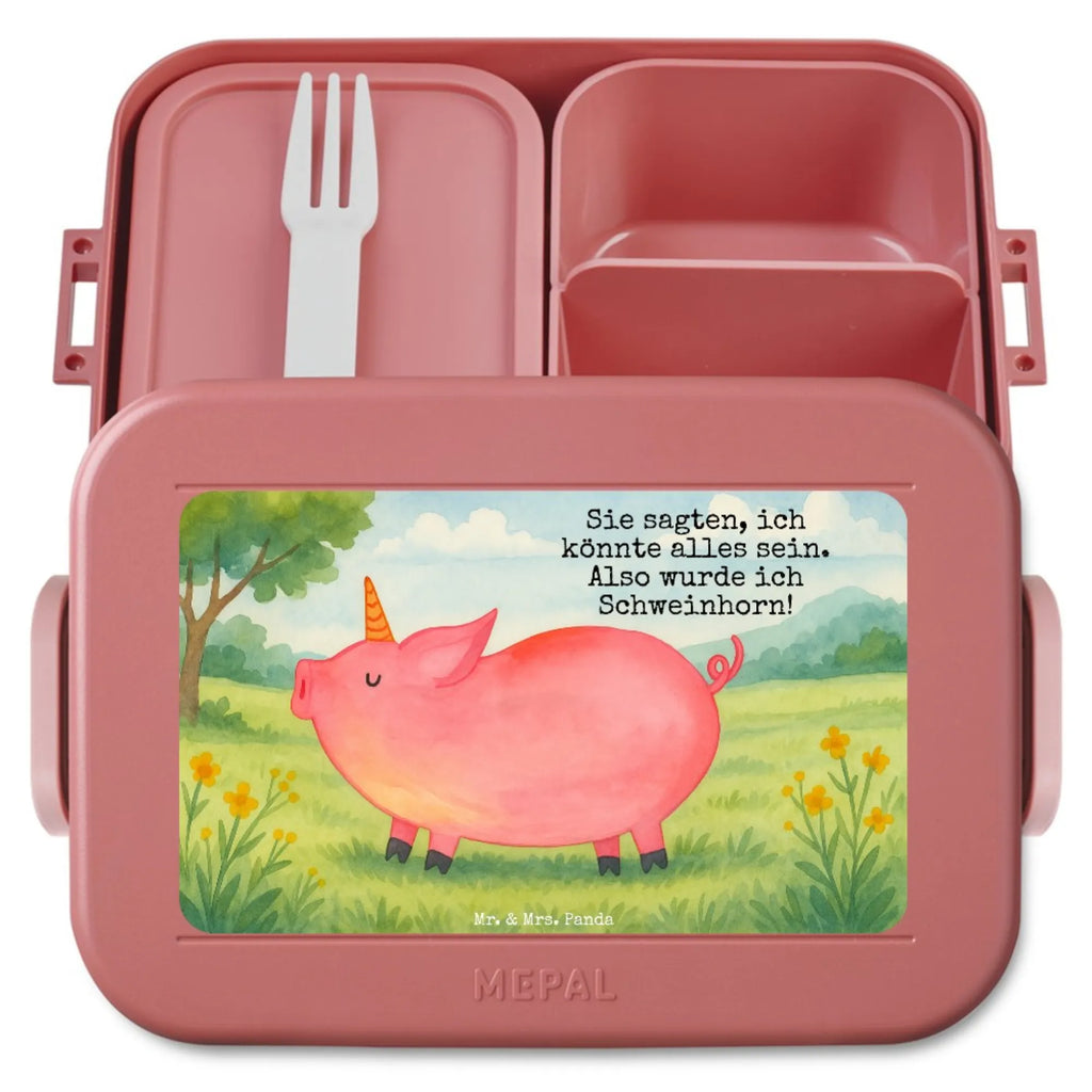 MEPAL Bentobox Einhorn Schwein Design Lunchbox, Bentobox, Brotdose, Einhorn, Einhörner, Einhorn Deko, Unicorn, Spruch, Pig, Schweinhorn, Schwein, funny, Piggy, english, Bauer, witzig. lustig, geschenk, Party, Spaß, englisch