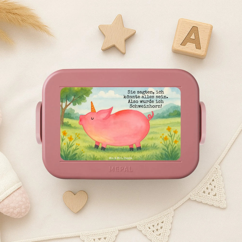 MEPAL Bentobox Einhorn Schwein Design Lunchbox, Bentobox, Brotdose, Einhorn, Einhörner, Einhorn Deko, Unicorn, Spruch, Pig, Schweinhorn, Schwein, funny, Piggy, english, Bauer, witzig. lustig, geschenk, Party, Spaß, englisch