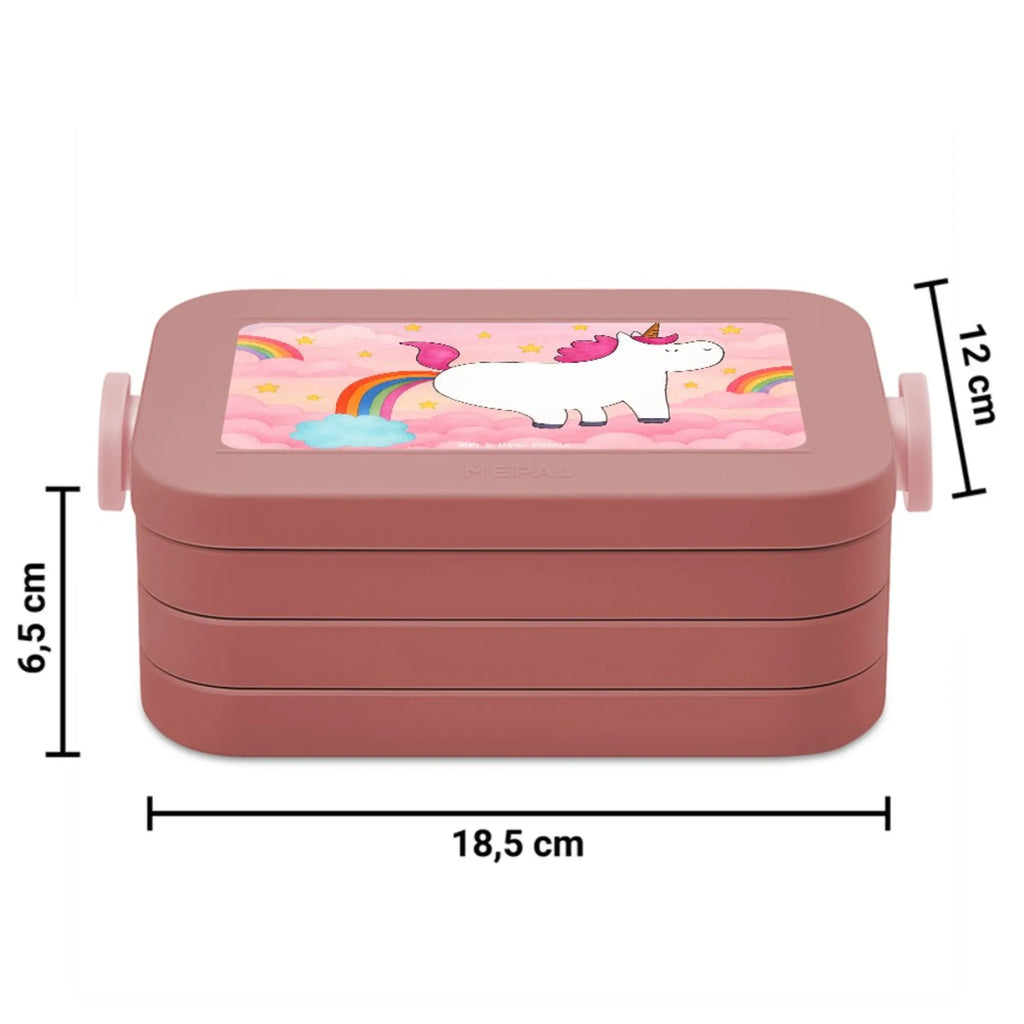 MEPAL Bentobox Einhorn Pupsen Design Lunchbox, Brotdose, Bentobox, Einhorn, Einhörner, Einhorn Deko, Unicorn, lustig, Freundin, Einhornpower, Glitzer, Erwachsenwerden, Regenbogen, Spaß, Pups