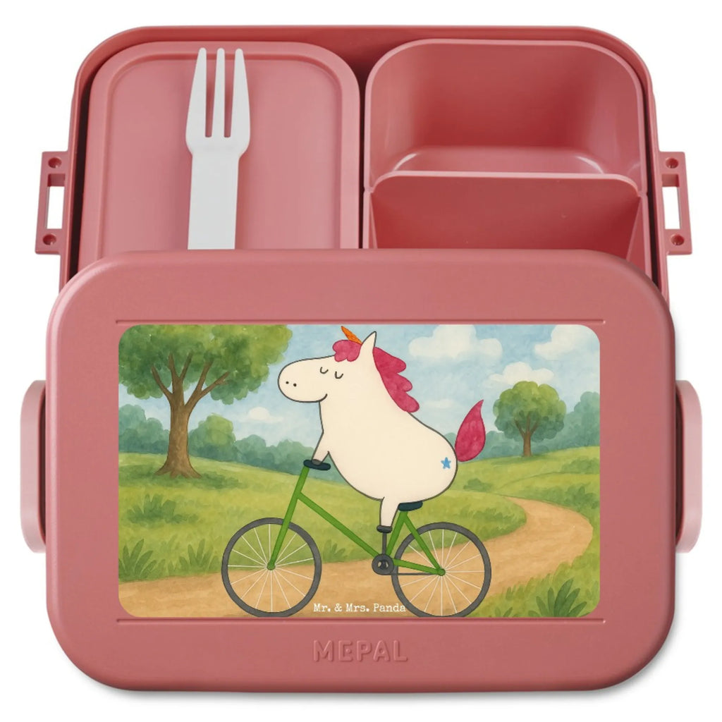 MEPAL Bentobox Einhorn Radfahrer Design Lunchbox, Bentobox, Brotdose, Einhorn, Einhörner, Einhorn Deko, Unicorn, Radfahrer, Kummer, Rad, Bike, Luxusproblem, Konfetti, Feenstaub, Radfahren, Liebeskummer