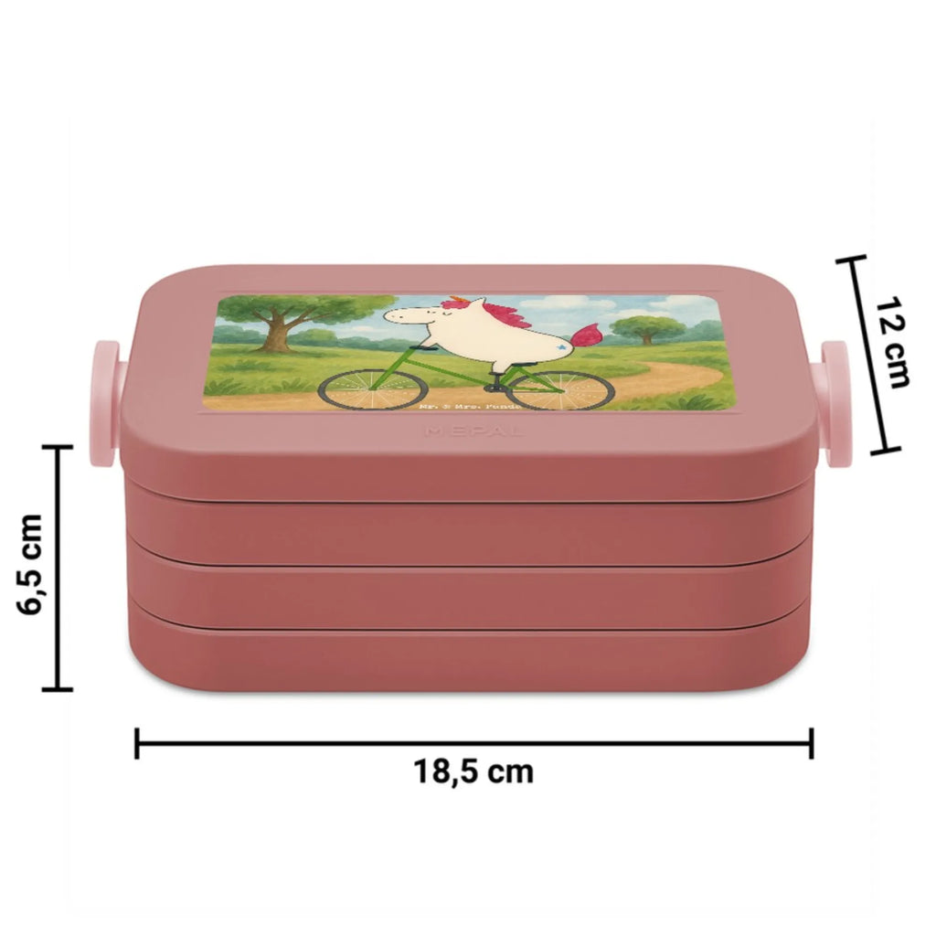 MEPAL Bentobox Einhorn Radfahrer Design Lunchbox, Bentobox, Brotdose, Einhorn, Einhörner, Einhorn Deko, Unicorn, Radfahrer, Kummer, Rad, Bike, Luxusproblem, Konfetti, Feenstaub, Radfahren, Liebeskummer