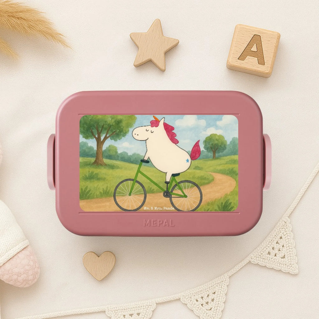 MEPAL Bentobox Einhorn Radfahrer Design Lunchbox, Bentobox, Brotdose, Einhorn, Einhörner, Einhorn Deko, Unicorn, Radfahrer, Kummer, Rad, Bike, Luxusproblem, Konfetti, Feenstaub, Radfahren, Liebeskummer