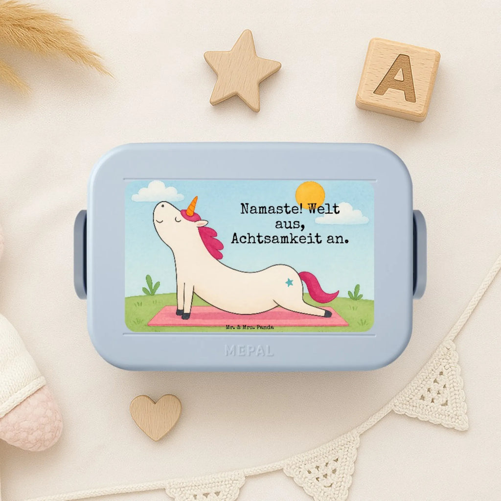 MEPAL Bentobox Einhorn Yoga Design Bentobox, Lunchbox, Brotdose, Einhorn, Einhörner, Einhorn Deko, Unicorn, witzig, Achtsamkeit, Sport, Joga, Namaste, süß, Yoga, lustig, Entspannung, Yogamatte