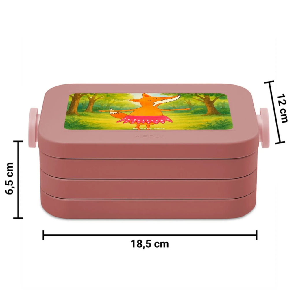 MEPAL Bentobox Fuchs Ballerina Design Lunchbox, Brotdose, Bentobox, Fuchs, Geburtstag, Party, Ballerina, Einladung, Ballett, Füchsin, Tänzerin, Tanzen, Fuchs Spruch, Füchse