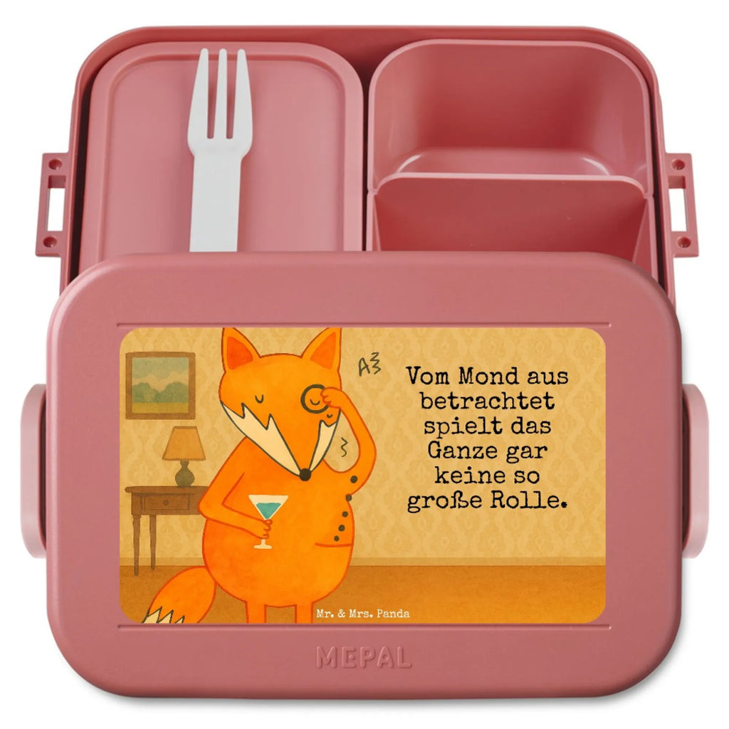 MEPAL Bentobox Fuchs Lord Design Lunchbox, Brotdose, Bentobox, Fuchs, Füchse, Liebeskummer Geschenk, Spruch lustig, Motivation Spruch, Problemlösung, tröstende Worte