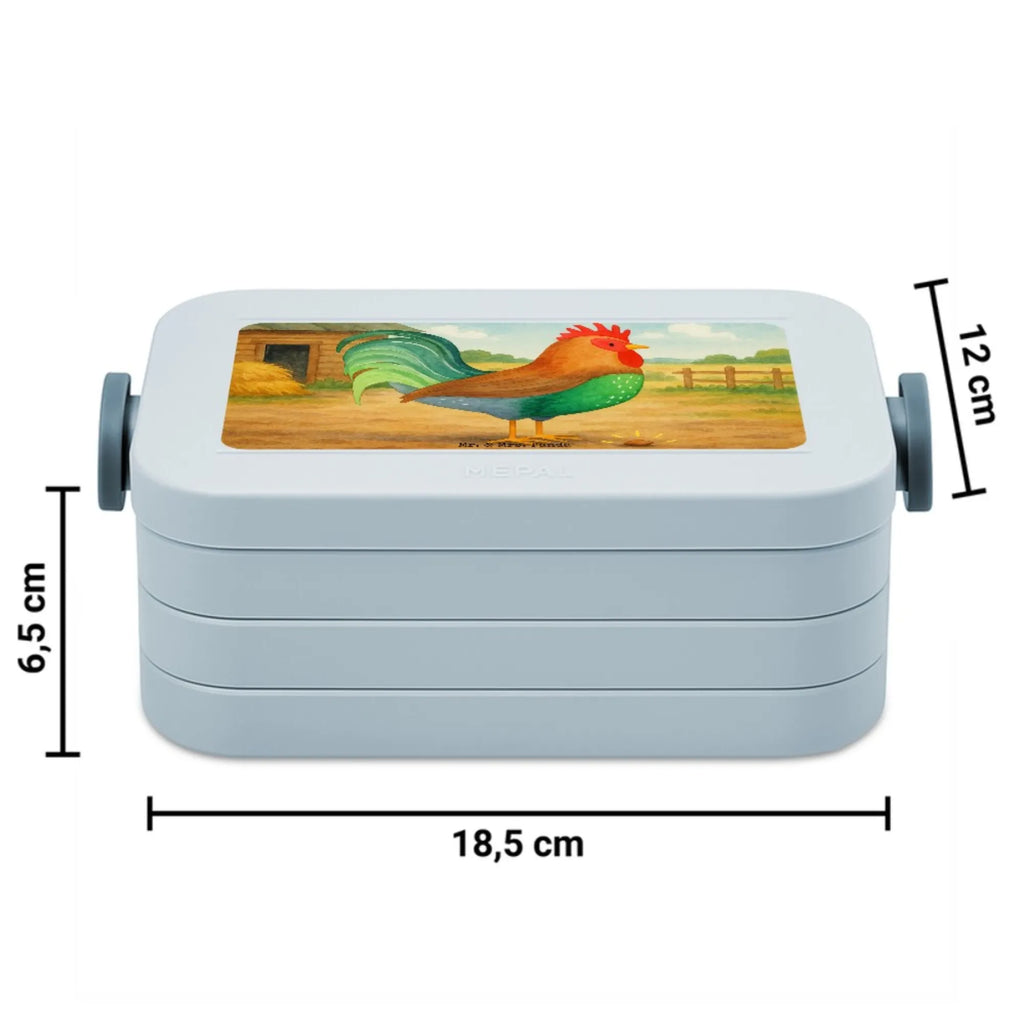 MEPAL Bentobox Hahn Korn Design Bentobox, Lunchbox, Brotdose, Bauernhof, Hoftiere, Landwirt, Landwirtin, Korn, Henne, Hahn, Eier, Natur