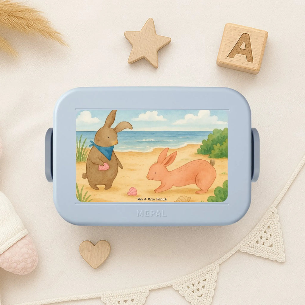 MEPAL Bentobox Hasen Muschel Design Brotdose, Bentobox, Lunchbox, Familie, Vatertag, Muttertag, Bruder, Schwester, Mama, Papa, Oma, Opa, Meer, best friends, Muscheln, Muscheln sammeln, Freundin, beste Freundin, BFF, Hasen, Freundinnen