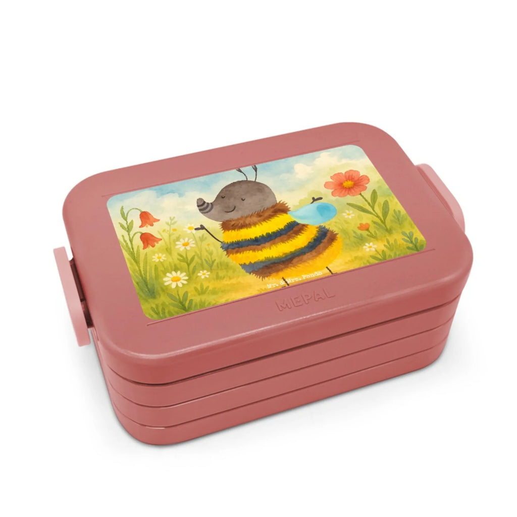 MEPAL Bentobox Hummel flauschig Design Bentobox, Brotdose, Lunchbox, Tiermotive, Gute Laune, lustige Sprüche, Tiere, Blume, Flauschig, Hummel, Natur, Biene