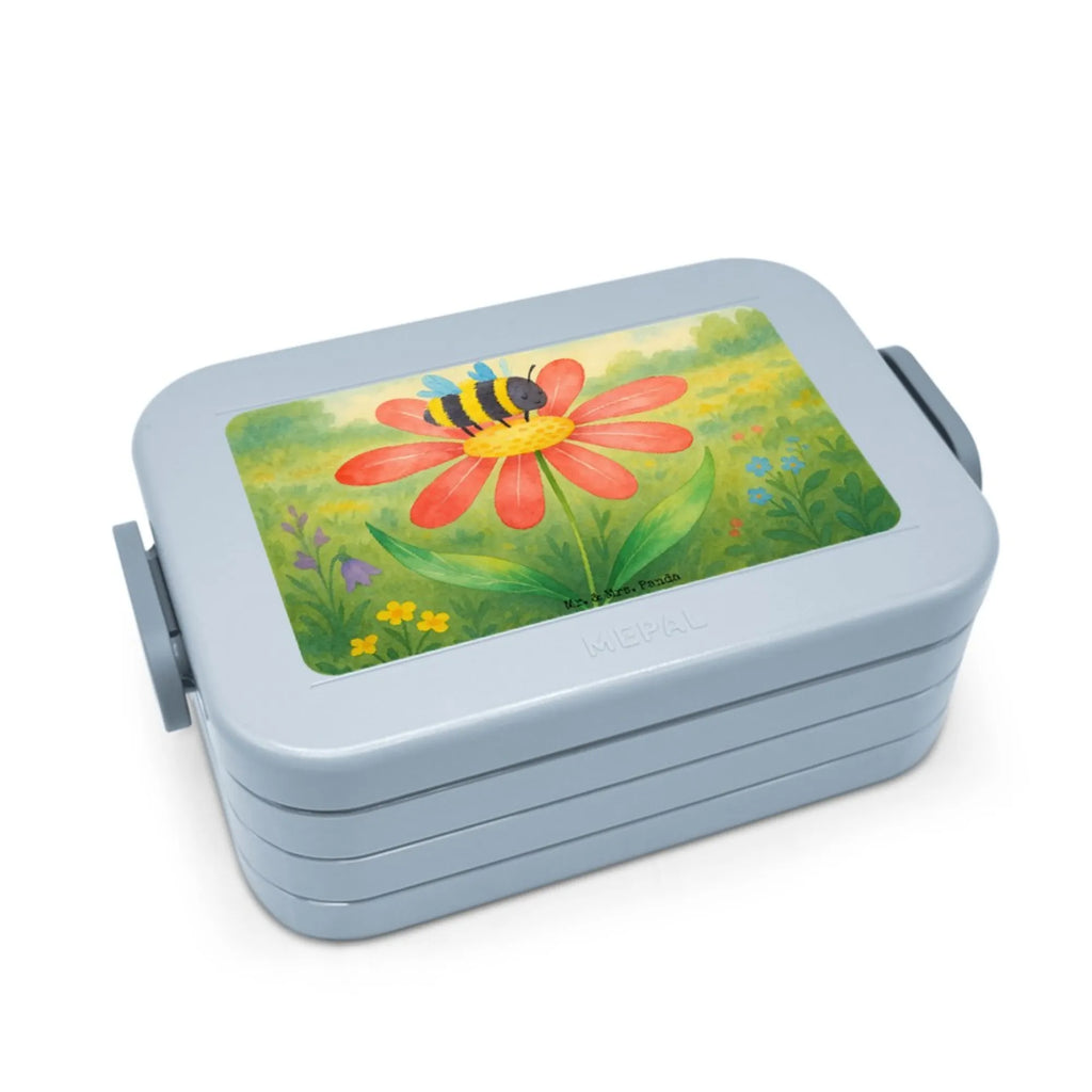 MEPAL Bentobox Hummel Blume Design Bentobox, Brotdose, Lunchbox, Tiermotive, Gute Laune, lustige Sprüche, Tiere, Wespe, Hummeln, Flauschig, Blume, Hummel, Biene, Natur, Feld