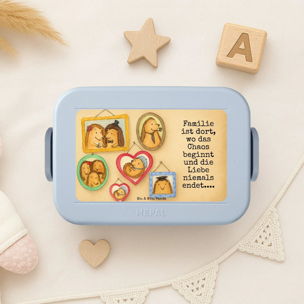 MEPAL Bentobox Igel Familie Design Brotdose, Lunchbox, Bentobox, Familie, Vatertag, Muttertag, Bruder, Schwester, Mama, Papa, Oma, Opa, Igel, Zusammenhalt, Glück, Liebe, Bilder