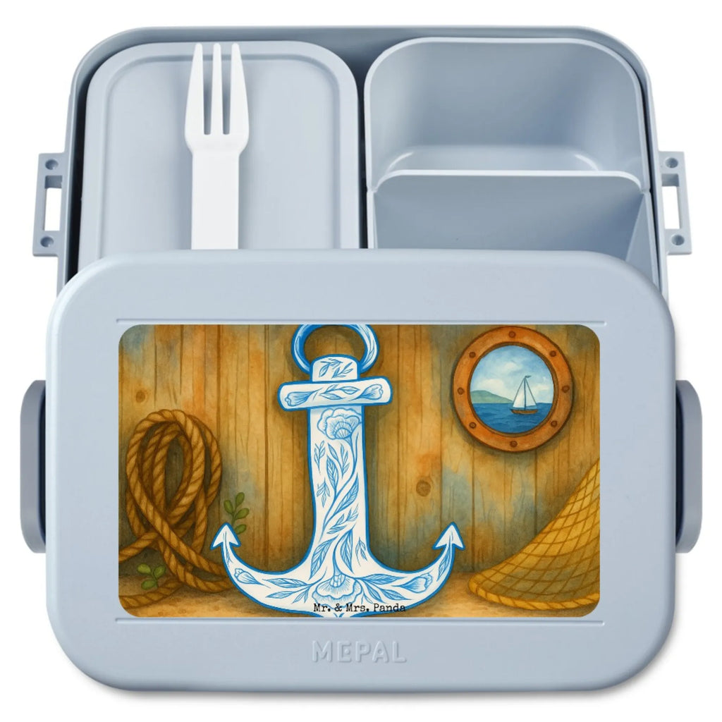 MEPAL Bentobox Anker Blau Design Brotdose, Lunchbox, Bentobox, Tiermotive, Gute Laune, lustige Sprüche, Tiere