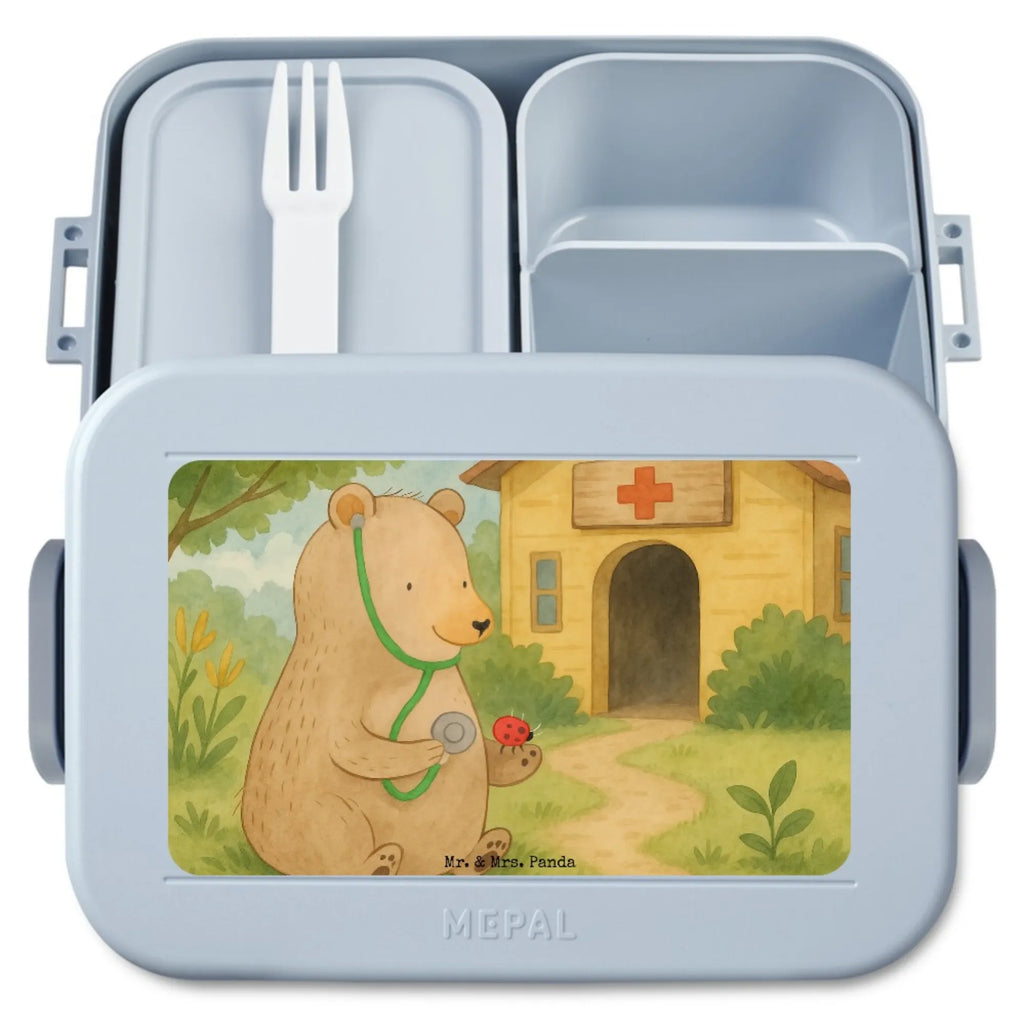 MEPAL Bentobox Bär Arzt Design Brotdose, Lunchbox, Bentobox, Bär, Teddy, Teddybär, Professor, Doktor, Professorin, Ärztin, Doktorin, Arzt