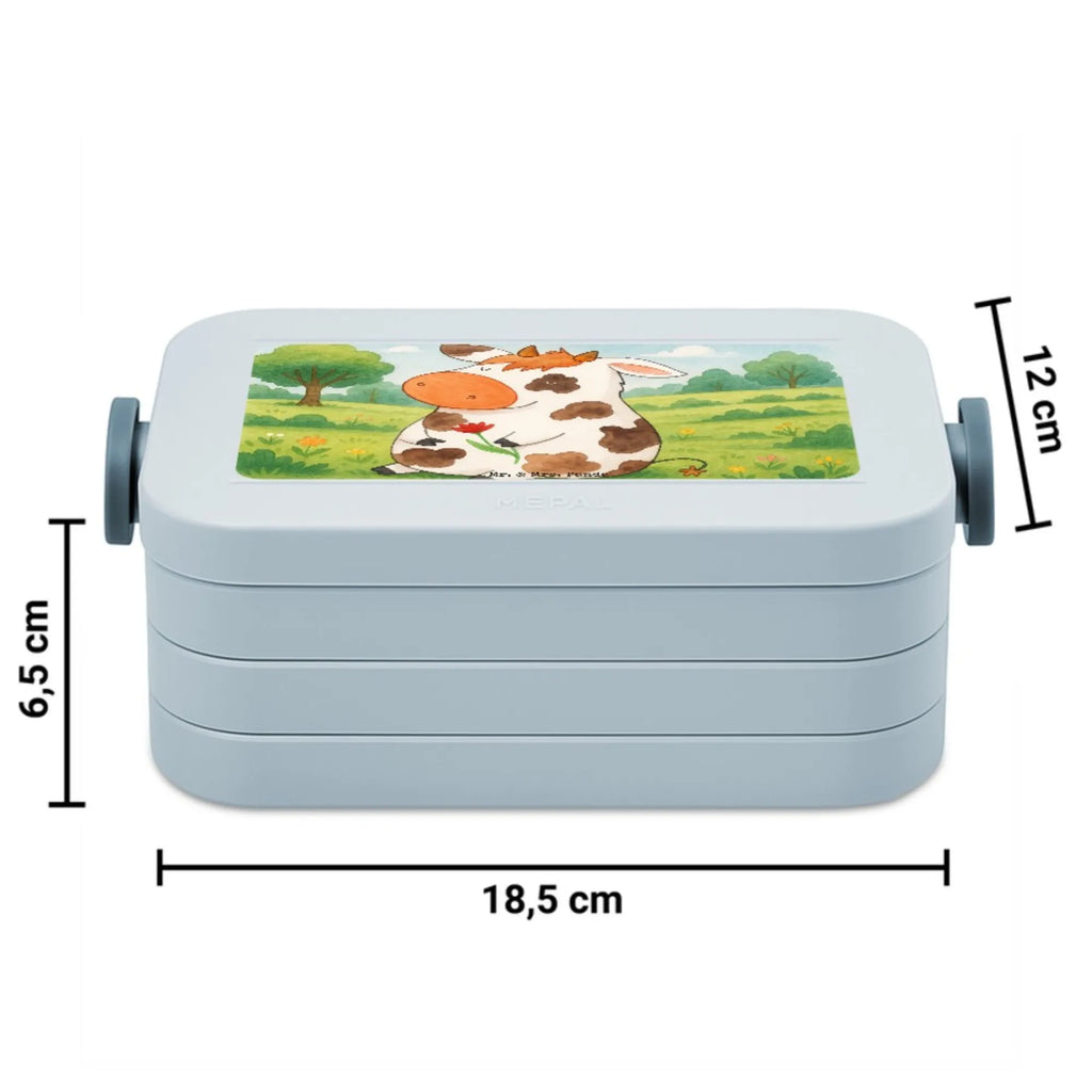 MEPAL Bentobox Kuh Design Bentobox, Lunchbox, Brotdose, Bauernhof, Hoftiere, Landwirt, Landwirtin, Flausen, Spruch, Magie, Träume, Kühe, Kuh, Motivtion, Milch, Milchkuh, Hof