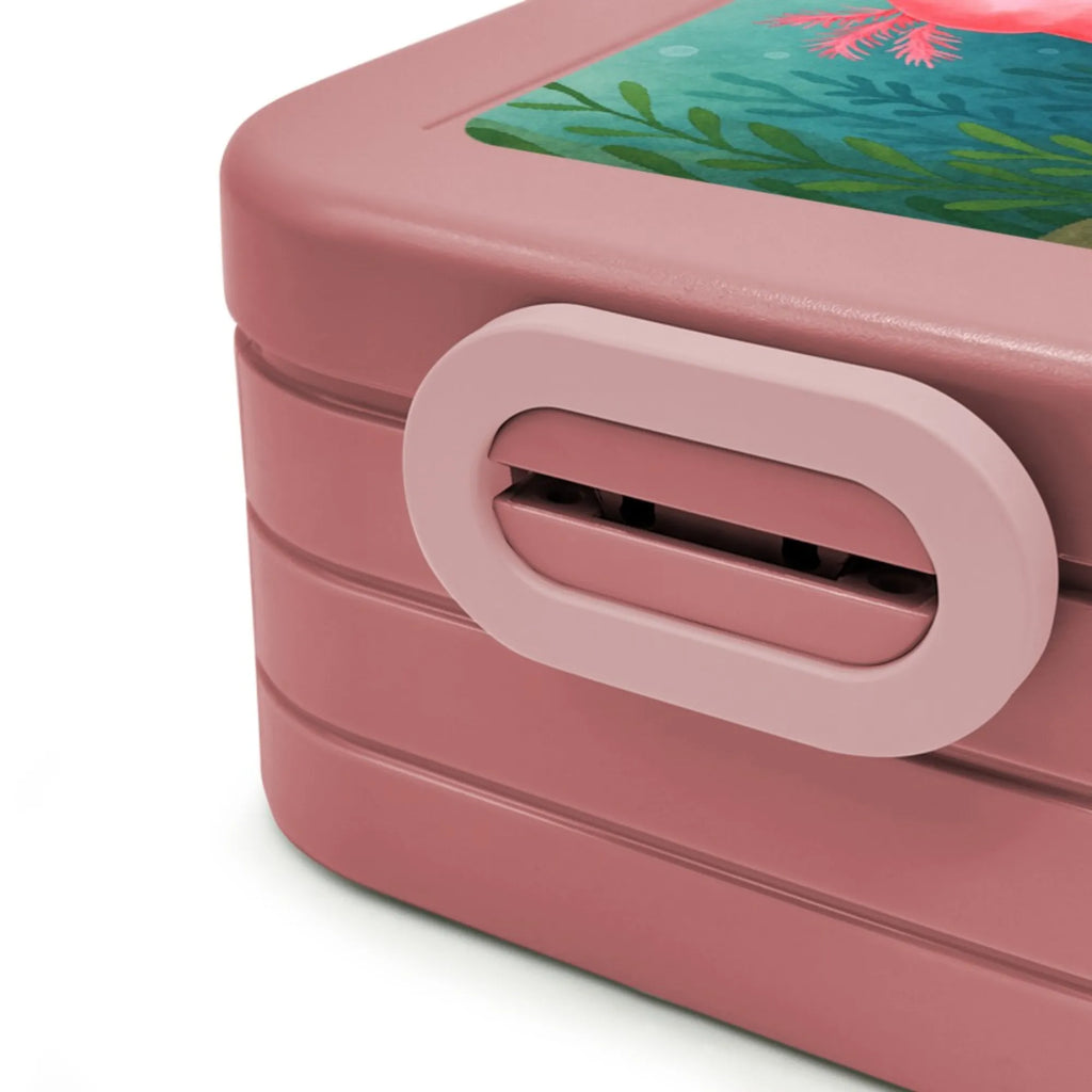 MEPAL Bentobox Axolotl Glücklich Design Lunchbox, Brotdose, Bentobox, Axolotl, Molch, Lurch, Motivation, Lurche, Schwanzlurch, gute Laune, Axolot