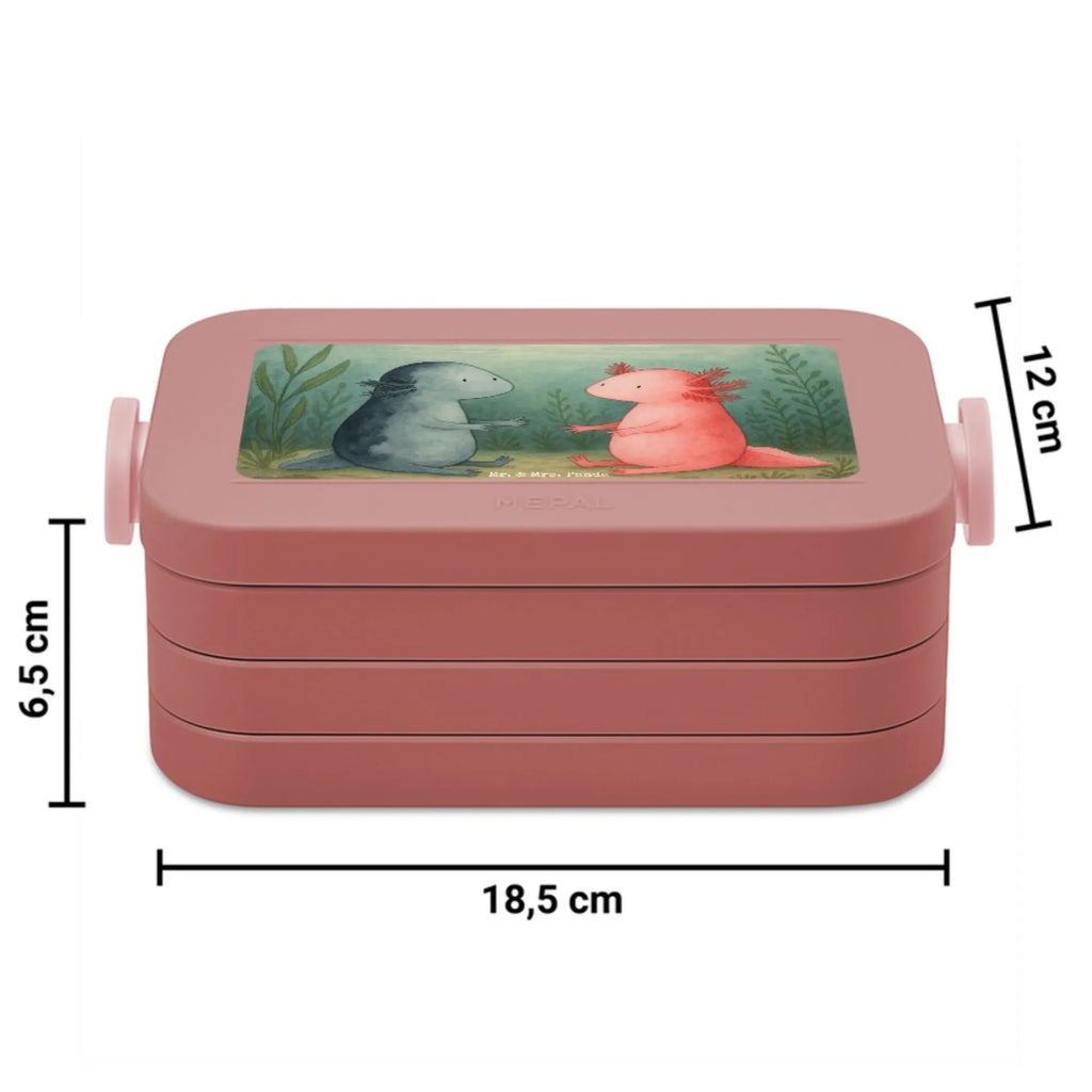 MEPAL Bentobox Axolotl Liebe Design Bentobox, Lunchbox, Brotdose, Axolotl, Molch, Lurch, Valentinstag, Schwanzlurch, Liebe, Ehemann, Lurche, große Liebe, Jahrestag, Freund, Axolot, Liebesbeweis, Verlobter