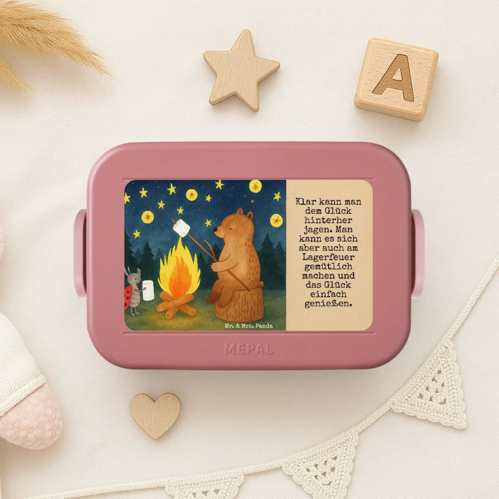 MEPAL Bentobox Bär & Marienkäfer Lagerfeuer Design Bentobox, Brotdose, Lunchbox, Bär, Teddy, Teddybär, Lagerfeuer