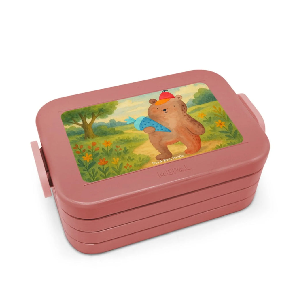 MEPAL Bentobox Bär Schultüte Design Bentobox, Lunchbox, Brotdose, Bär, Teddy, Teddybär, Erster Schultag Geschenk, Einschulung Geschenk, Bär Motiv, Schulanfang, Schultüte, Schule Geschenk, Grundschule, Schulbeginn