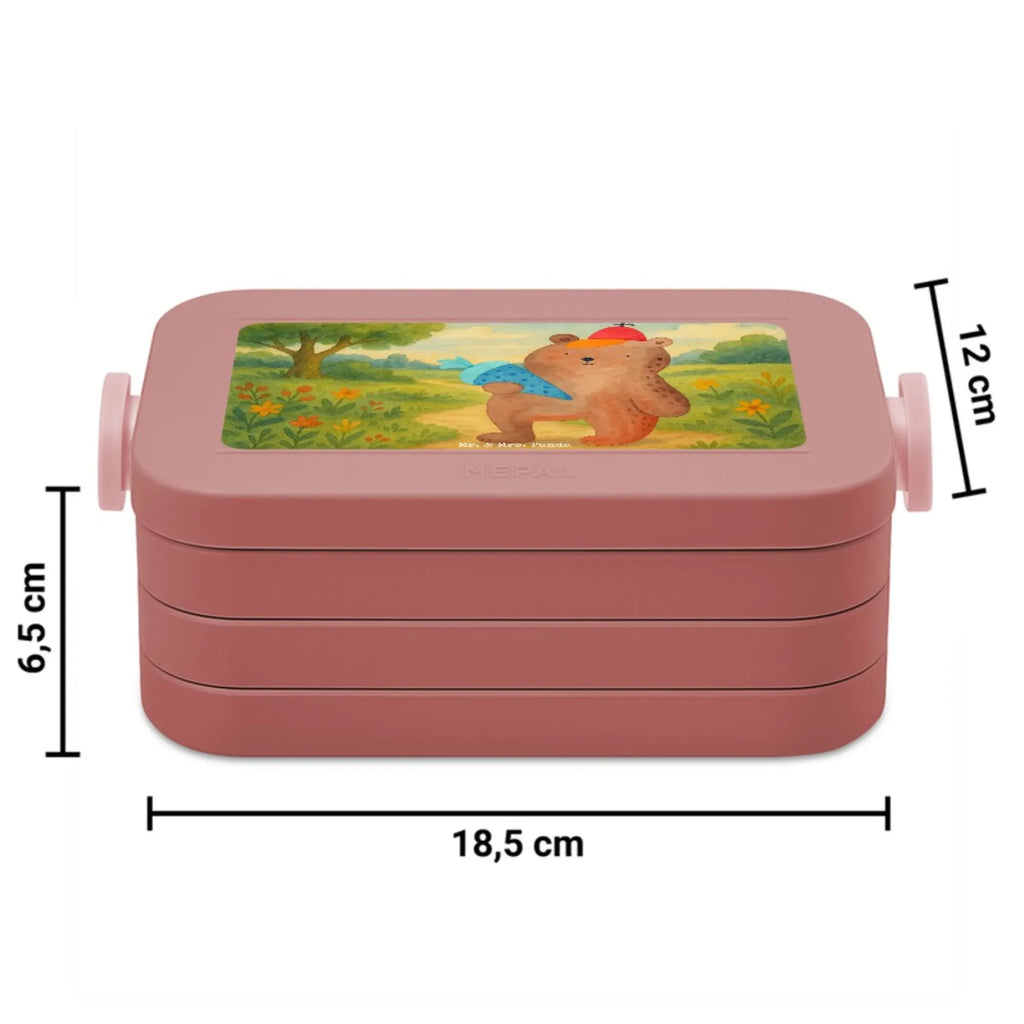 MEPAL Bentobox Bär Schultüte Design Bentobox, Lunchbox, Brotdose, Bär, Teddy, Teddybär, Erster Schultag Geschenk, Einschulung Geschenk, Bär Motiv, Schulanfang, Schultüte, Schule Geschenk, Grundschule, Schulbeginn