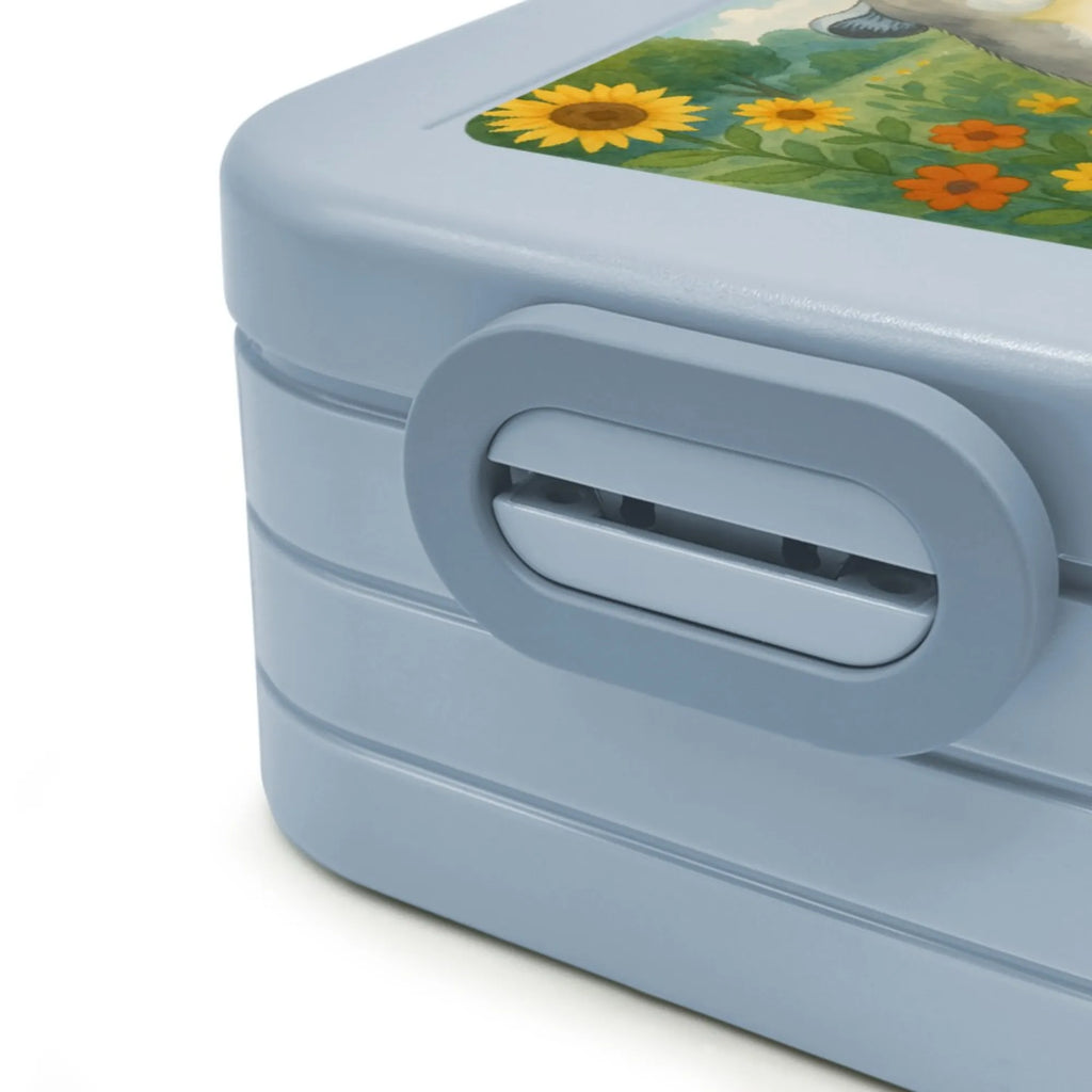 MEPAL Bentobox Chinchilla Blume Design Bentobox, Lunchbox, Brotdose, Tiermotive, Gute Laune, lustige Sprüche, Tiere, Liebeskummer, Chinchillas, Depressionen, Glücklichsein, Kummer, Büroalltag, Chaos, Chinchilla, traurig sein, Büro