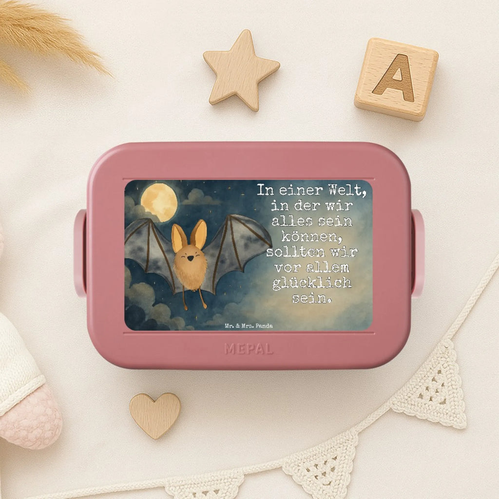MEPAL Bentobox Fledermaus Flügel Design Bentobox, Brotdose, Lunchbox, Tiermotive, Gute Laune, lustige Sprüche, Tiere