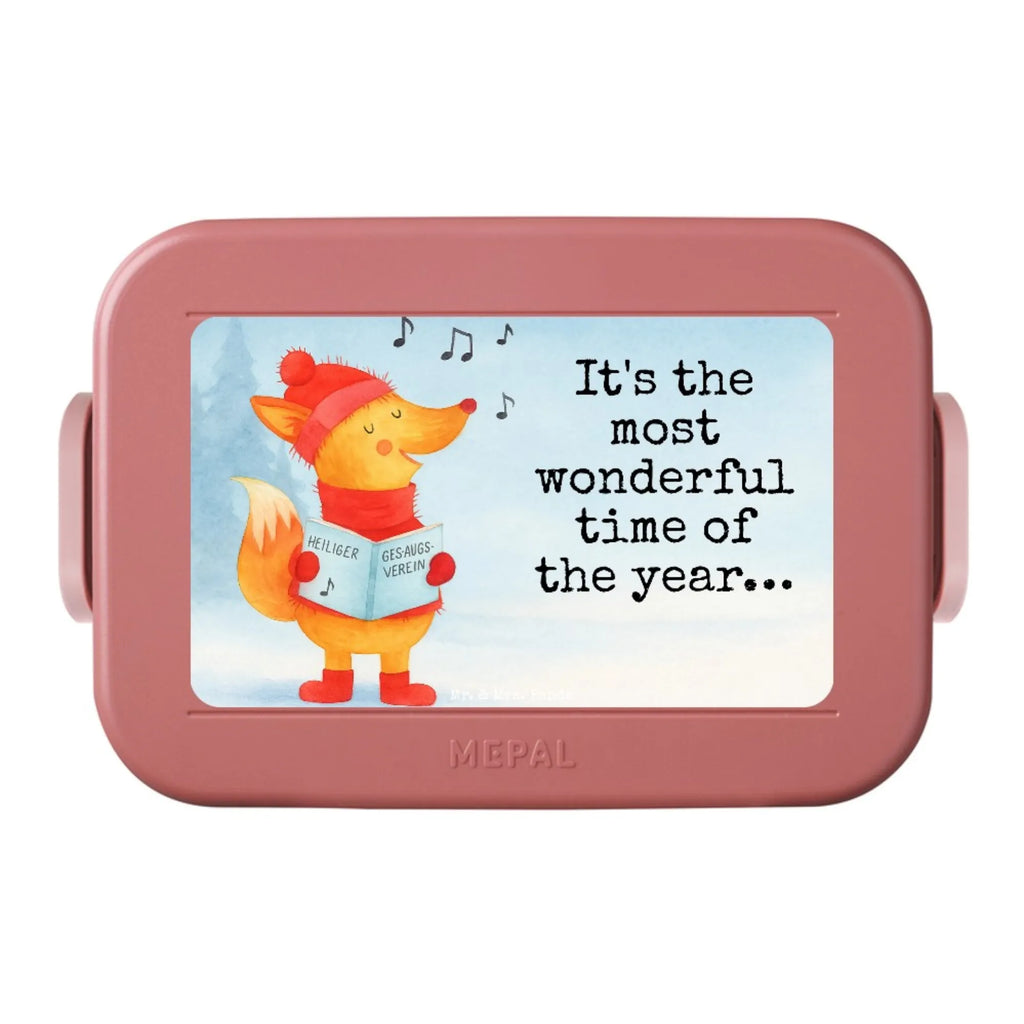 MEPAL Bentobox Fuchs Sänger Design Bentobox, Brotdose, Lunchbox, Winter, Weihnachten, Weihnachtsdeko, Nikolaus, Advent, Heiligabend, Wintermotiv, Weihnachtslieder, Geschenk Sänger, Fuchs, Füchse, Singen, Sänger