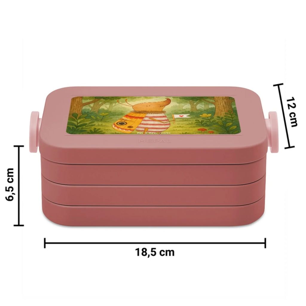 MEPAL Bentobox Nachtfalter Fähnchen Design Lunchbox, Bentobox, Brotdose, Tiermotive, Gute Laune, lustige Sprüche, Tiere, süß, Spruch lustig, Spruch witzig, niedlich, Käfer, Küche Deko, Nachtfalter, Was kostet die Welt