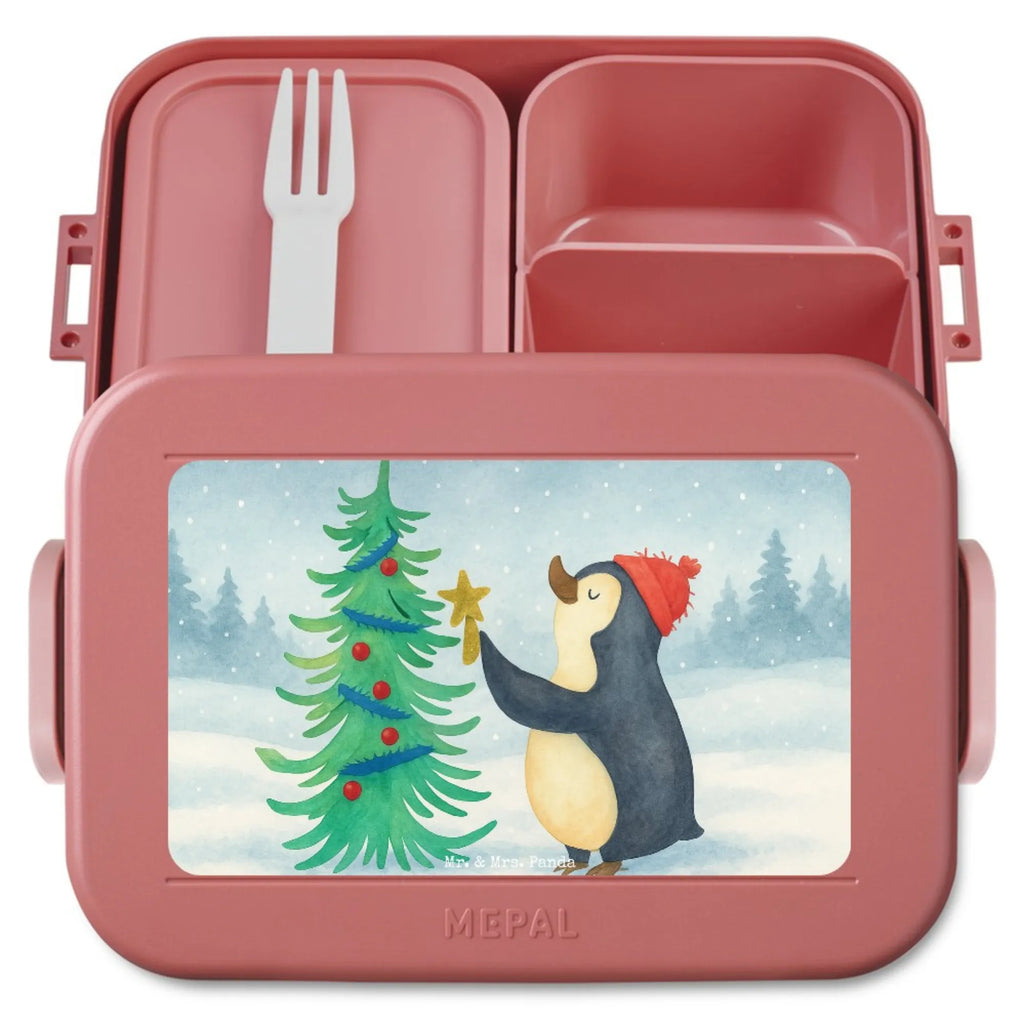 MEPAL Bentobox Pinguin Weihnachtsbaum Design Brotdose, Bentobox, Lunchbox, Winter, Weihnachten, Weihnachtsdeko, Nikolaus, Advent, Heiligabend, Wintermotiv, Pinguin